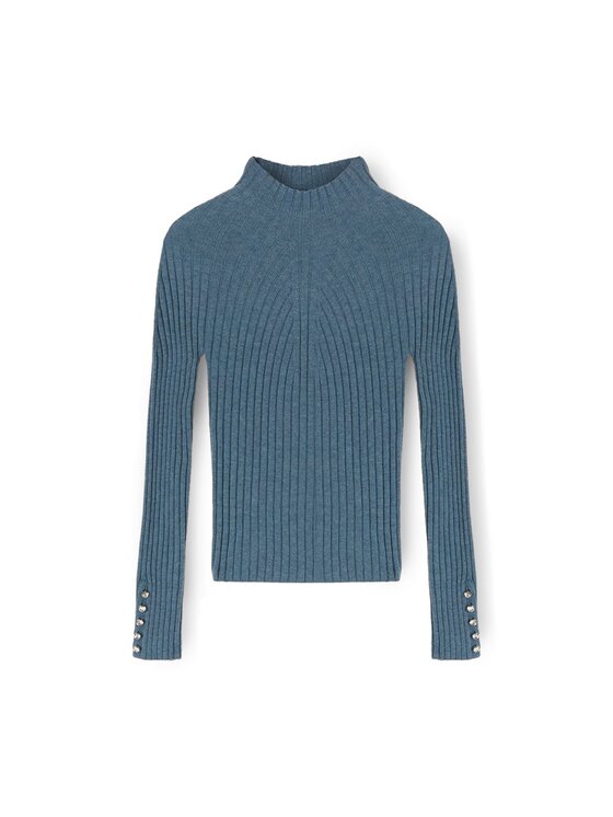 Motivi Motivi Maglione M552W003655N004 Turchese Slim Fit