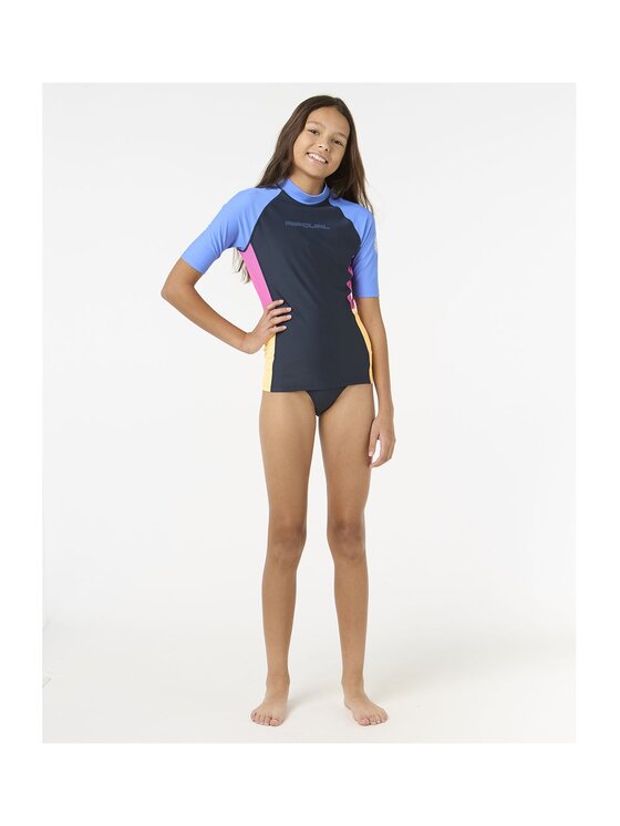 Rip Curl Rip Curl Koszulka do pływania Block Partyâ Â Ss Rash Vest -Gir Granatowy