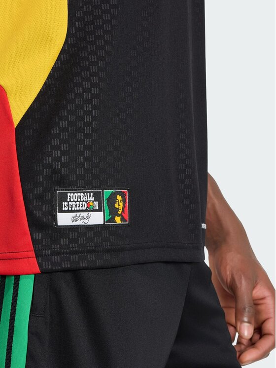 adidas adidas Koszulka techniczna Jamaica 26 x Bob Marley Tiro Training Jersey Czarny Slim Fit