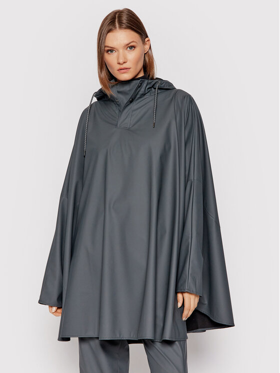 Rains Rains Poncsó Unisex 1811 Szürke Loose Fit