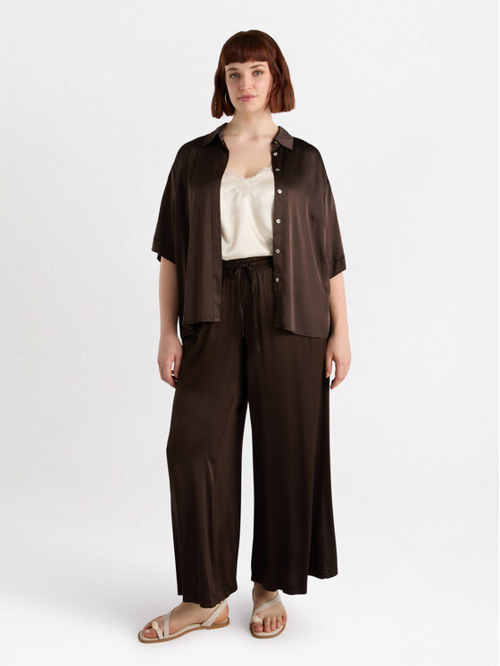 Fiorella Rubino Fiorella Rubino Koszula 5053T001391N022 Brązowy Boxy Fit