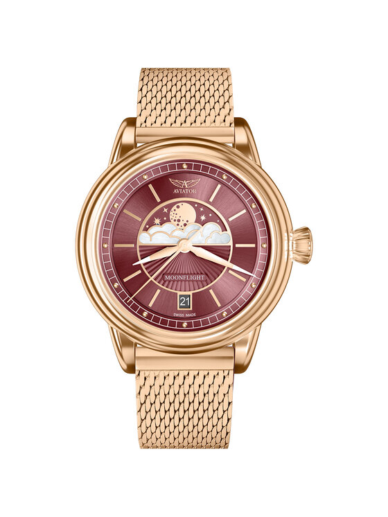 Aviator Aviator Orologio V.1.33.2.265.5 Oro rosa