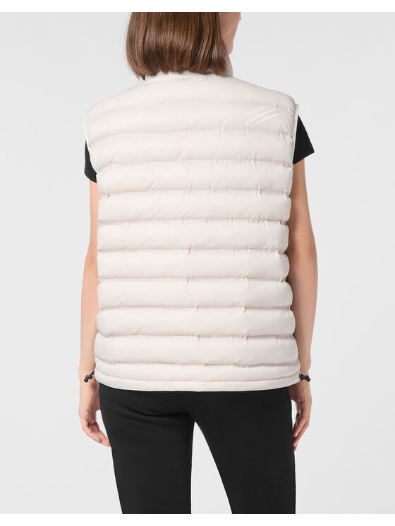 Plein Sport Plein Sport Bezrękawnik 23969 Biały Regular Fit