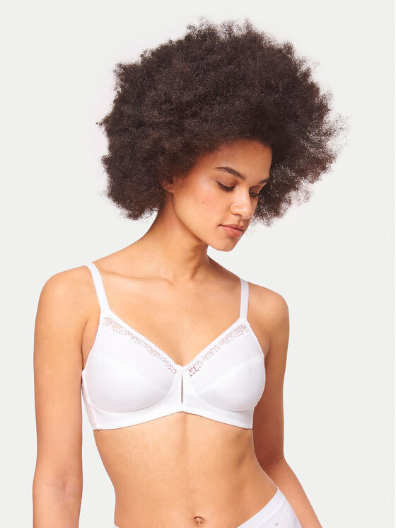 Triumph Triumph Biustonosz braletka Cotton Beauty 10094814 Biały