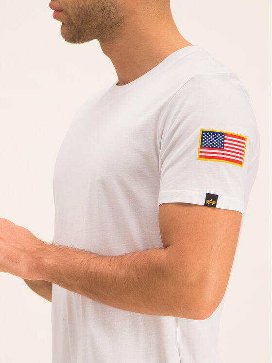 Alpha Industries Alpha Industries T-Shirt NASA T 176506 Biały Regular Fit