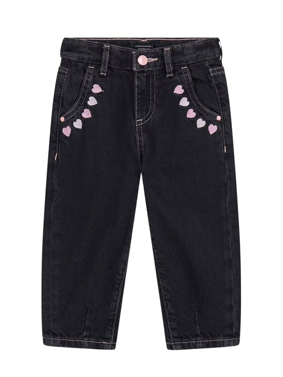 Guess Kids Guess Kids Jeans MOM FIT BLACK RGD DNM PANTS Nero Regular Fit