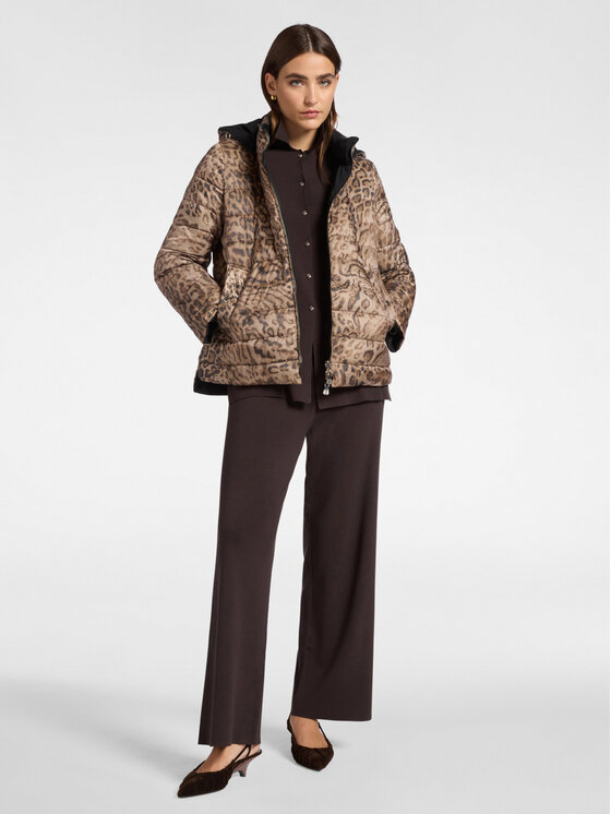 Elena Mirò Elena Mirò Giubbotto piumino F220P000148N001 Marrone Regular Fit