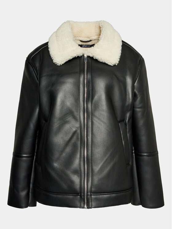 Gina Tricot Gina Tricot Giacca in similpelle 20499 Nero Regular Fit