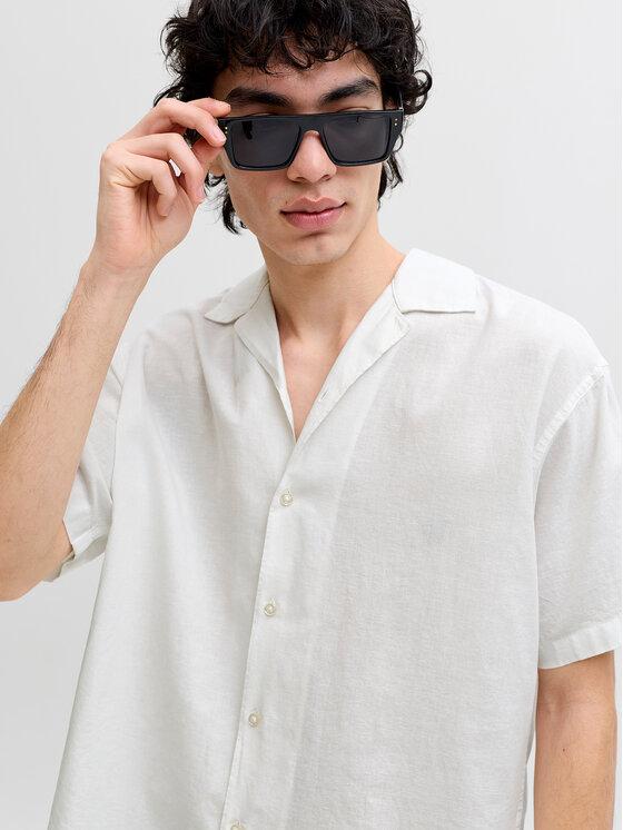 Jack & Jones Jack & Jones Πουκάμισο Breeze 12288594 Λευκό Relaxed Fit