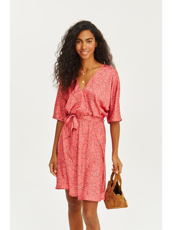 NAOKO NAOKO Každodenní šaty Sweet Rosalia Růžová Regular Fit