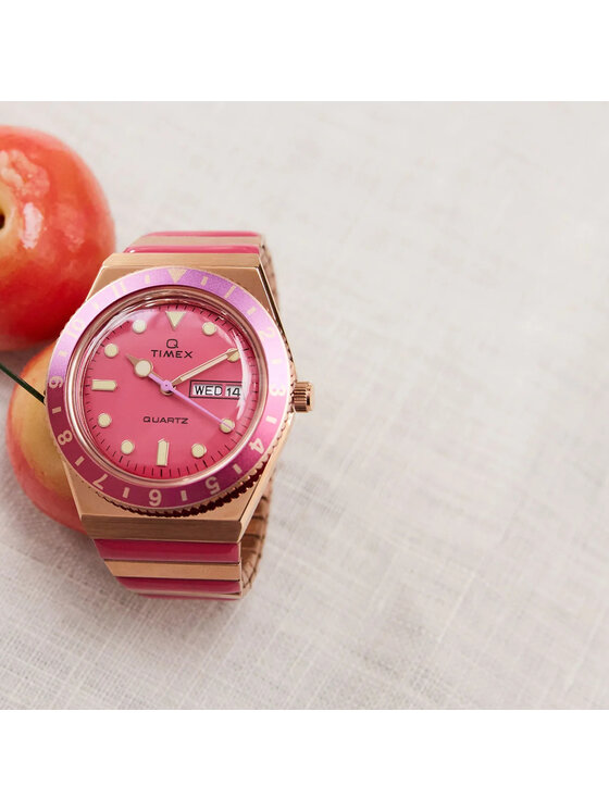 Timex Timex Zegarek TW2W41000 Różowe złoto