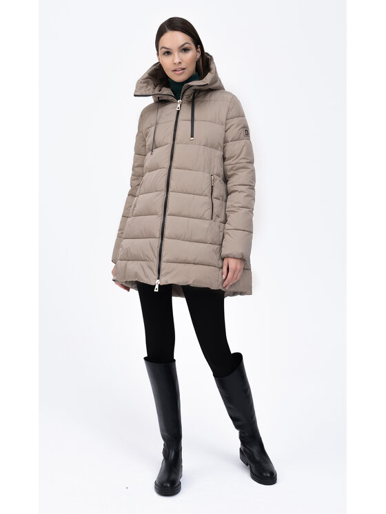 Tiffi Tiffi Kurtka damska LADY M Beżowy Regular Fit
