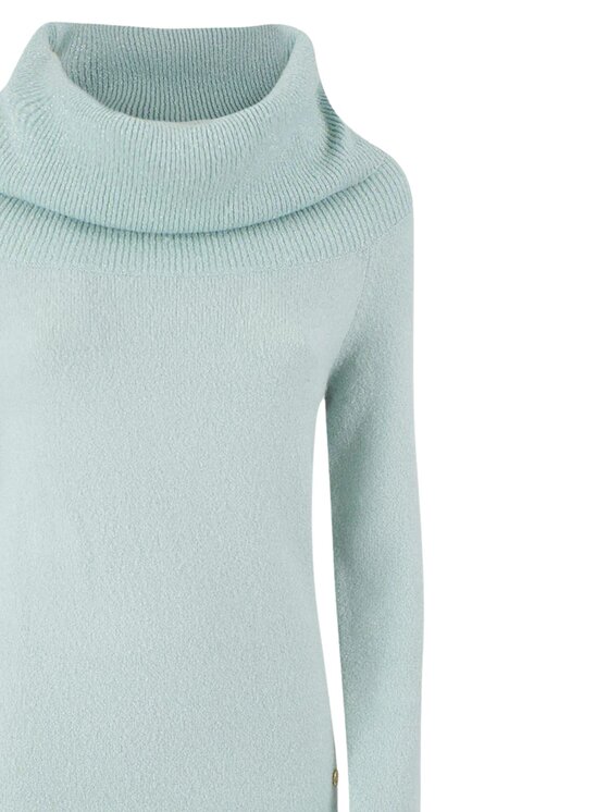 Yes Zee Yes Zee Maglione maglione donna Celeste Regular Fit