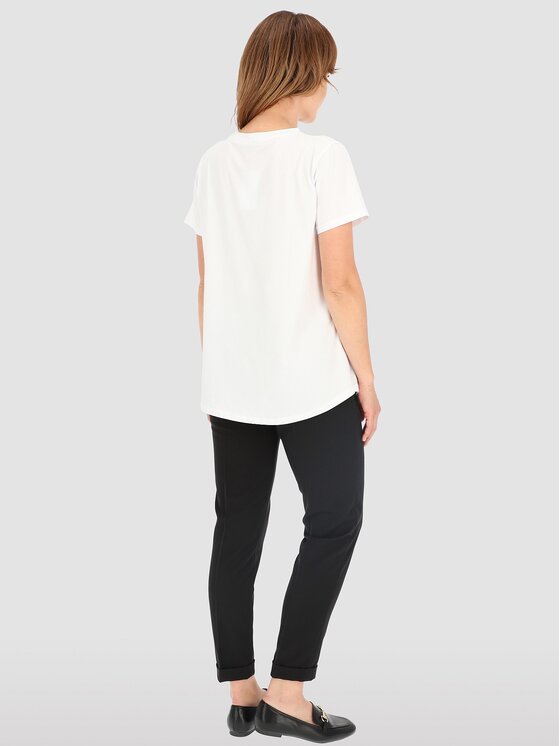Perso Perso T-Shirt TCE245281F Bílá Regular Fit