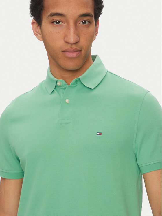 Tommy Hilfiger Tommy Hilfiger Polo 1985 MW0MW17770 Zelena Regular Fit