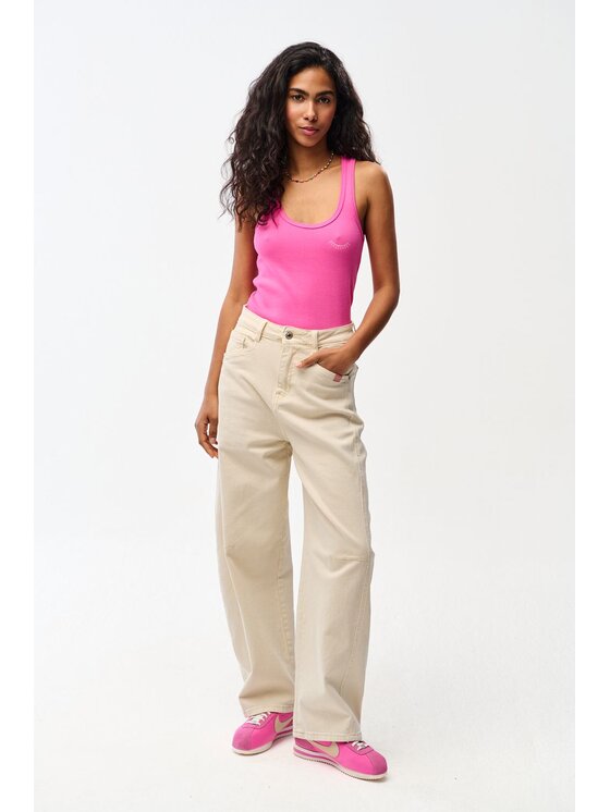NAOKO NAOKO Top Pink Intuition Różowy Regular Fit