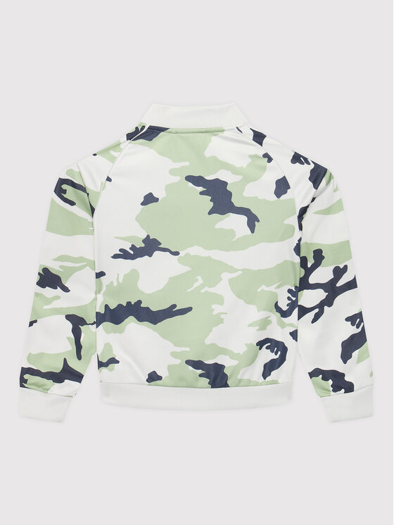 adidas adidas Majica dugih rukava Camo Sst Track HF7448 Zelena Regular Fit