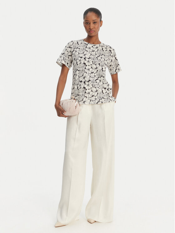 Weekend Max Mara Weekend Max Mara Tricou Bussola 2615971022 Negru Regular Fit