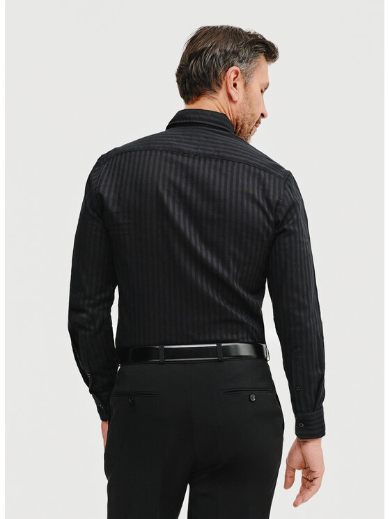 Pako Lorente Pako Lorente Koszula P25SF-1X-003 Czarny Slim Fit