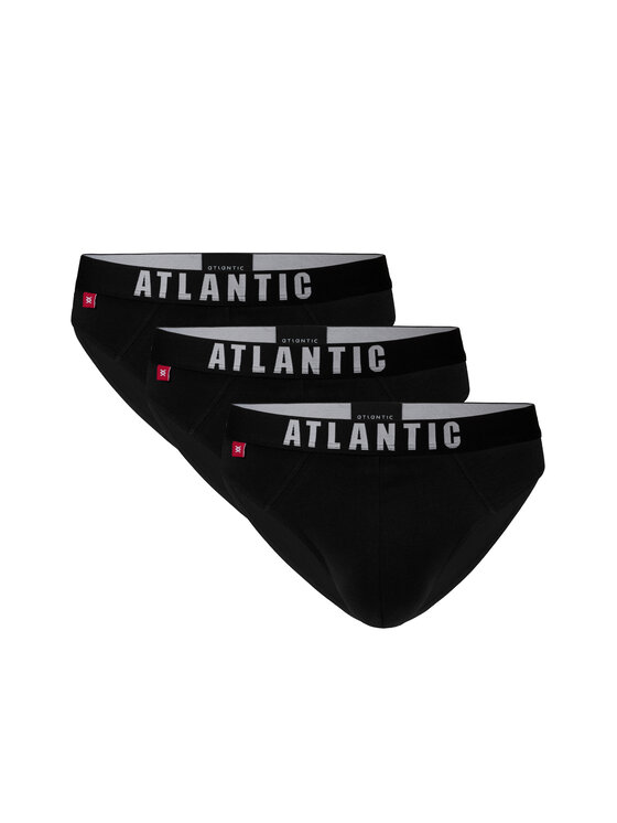 Atlantic Atlantic Komplet slipów 3MP-094-CZARNY-XXL Czarny