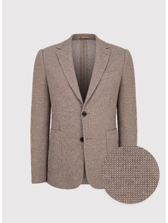 Pako Lorente Pako Lorente Marynarka P25WF-3X-020 Brązowy Slim Fit