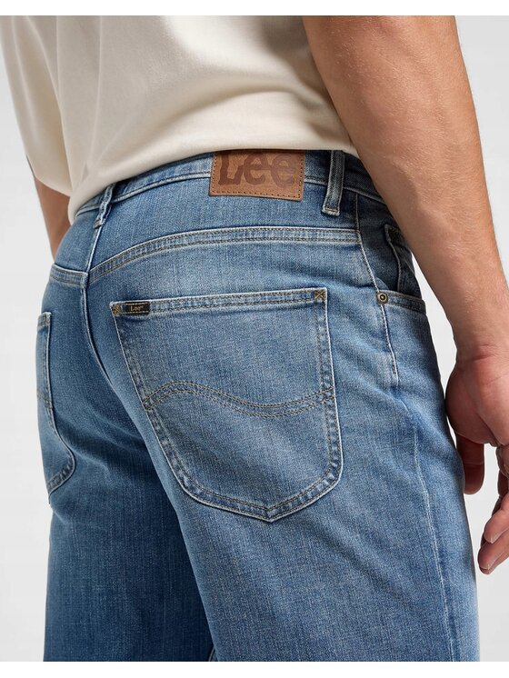 Lee Lee Jeansy Brooklyn Straight Niebieski Regular Fit