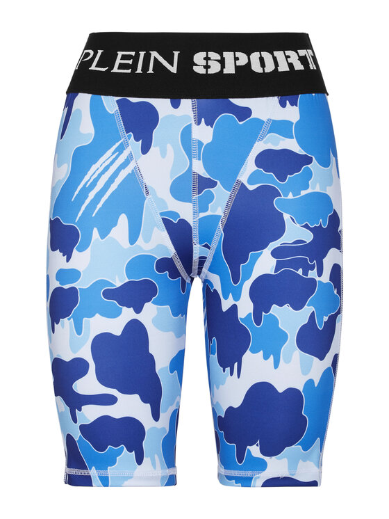 Plein Sport Plein Sport Legginsy 12985 Niebieski jasny