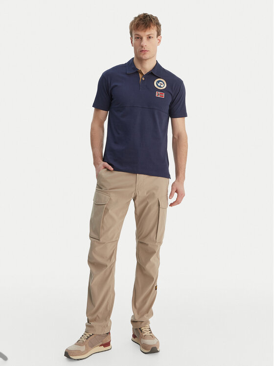 Napapijri Napapijri Polo särk E-Reflect NP0A4H4B Tumesinine Relaxed Fit