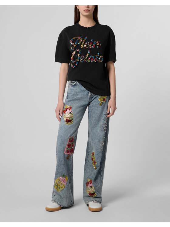 PHILIPP PLEIN PHILIPP PLEIN T-Shirt 30535 Černá