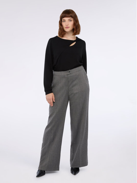 Fiorella Rubino Fiorella Rubino Pantaloni di tessuto P014T005084N023 Grigio Regular Fit