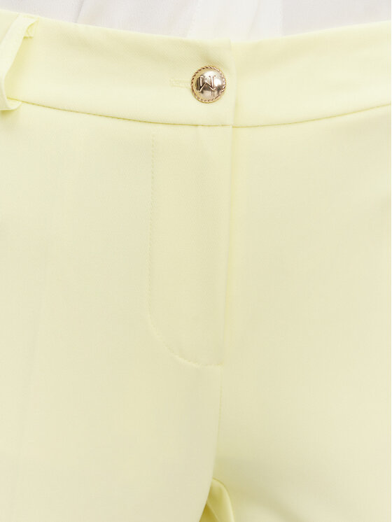 Maryley Maryley Spodnie materiałowe 25EB52Z/M24/43LL Żółty Regular Fit