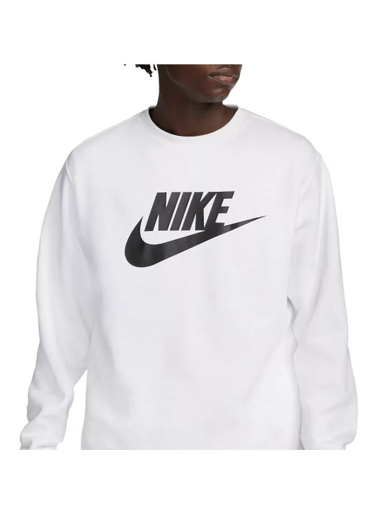 Nike Nike Felpa Sportswear Club Fleece Bianco Regular Fit