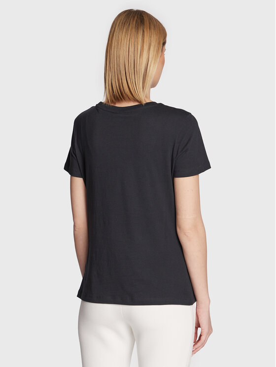 T-shirt Adele V2YI07 K8HM0 Nero Regular Fit
