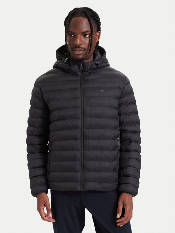 Tommy Hilfiger Tommy Hilfiger Μπουφάν μεταβατικό MW0MW43464 Μαύρο Regular Fit