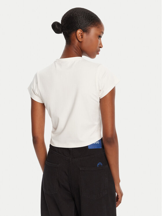 HUGO HUGO T-särk Rhinestone 50551404 Ekrüüvärv Slim Fit