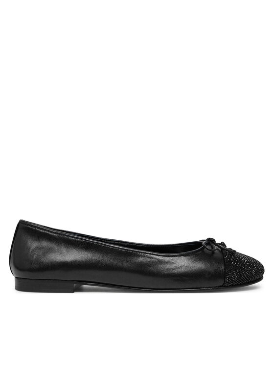 Tory Burch Tory Burch Baleríny Cap-Toe Pave Ballet 166214 Černá