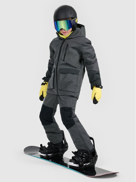 4F 4F Kurtka snowboardowa 4FJRAW25TTJAU1039-20S Czarny Oversize