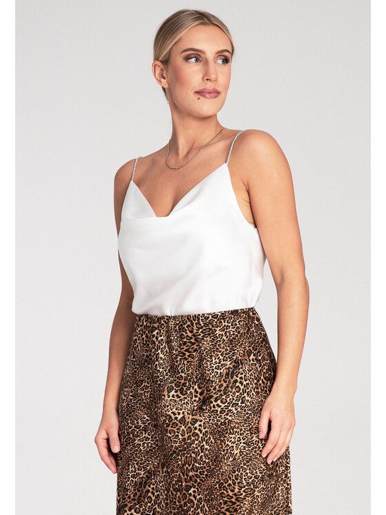FIGL FIGL Top M1099 Biela Regular Fit