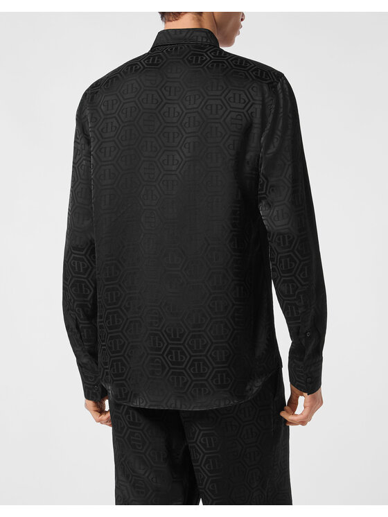 PHILIPP PLEIN PHILIPP PLEIN Koszula 25461 Czarny Fitted Fit