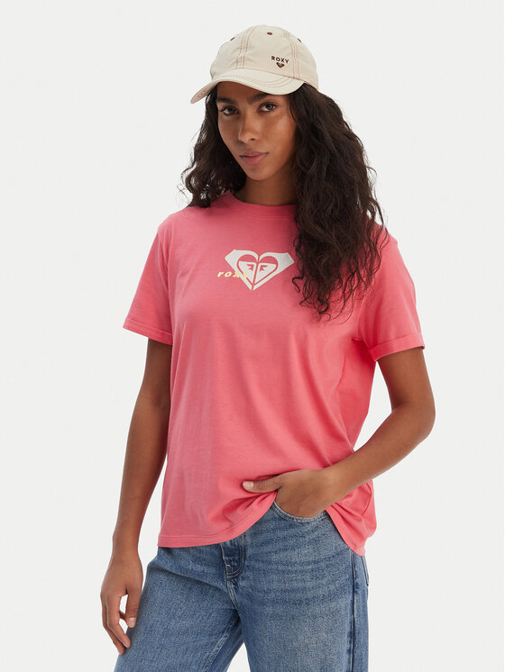 Roxy Tričko Oceanregular ERJZT06078 Ružová Regular Fit