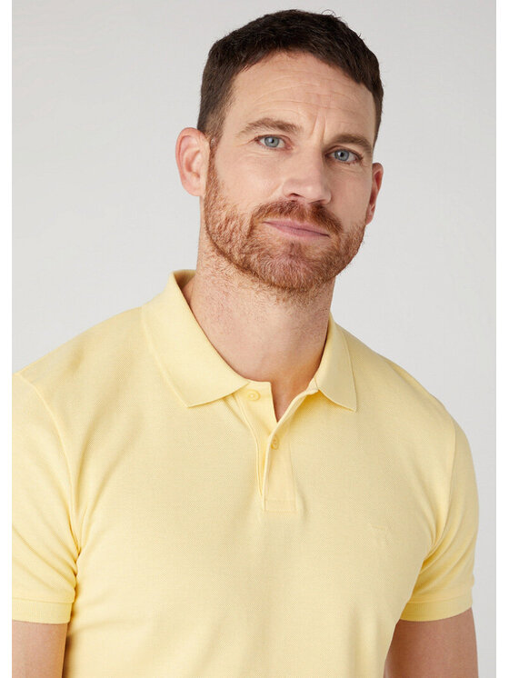 Wrangler Wrangler Polo W7X7K4Y37 Giallo Regular Fit