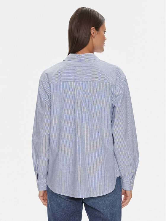 Tommy Jeans Hemd DW0DW17737 Blau Boxy Fit | Modivo.de