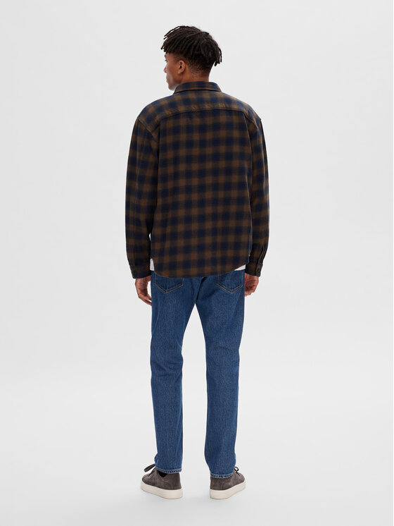 Selected Homme Selected Homme Särk 16090168 Pruun Loose Fit