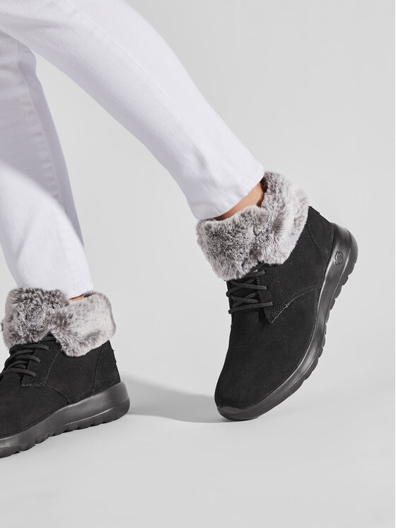 Skechers Skechers Čizme On The Go Joy 144042/BKGY Crna