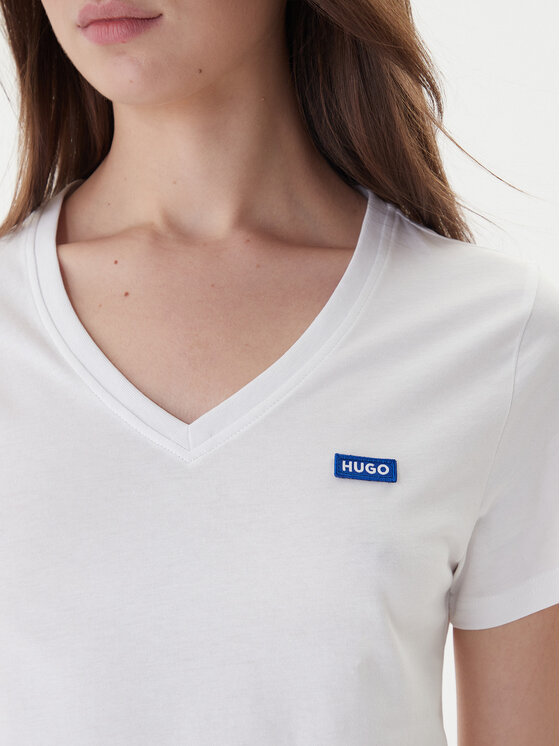 HUGO Hugo T-Shirt Classic 50513667 Bílá Regular Fit
