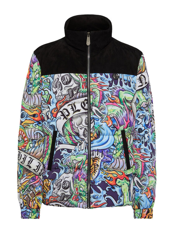 PHILIPP PLEIN PHILIPP PLEIN Vatovaná bunda 14837 Farebná Regular Fit