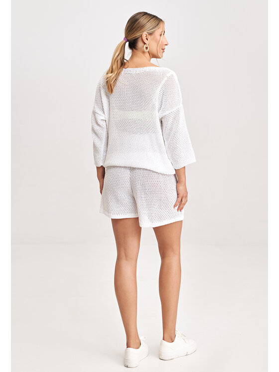 FIGL FIGL Svetr M995 Écru Regular Fit