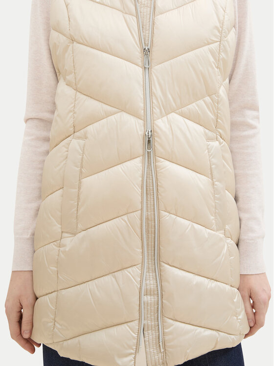 Tom Tailor Tom Tailor Bodywarmer 1041490 Écru Slim Fit