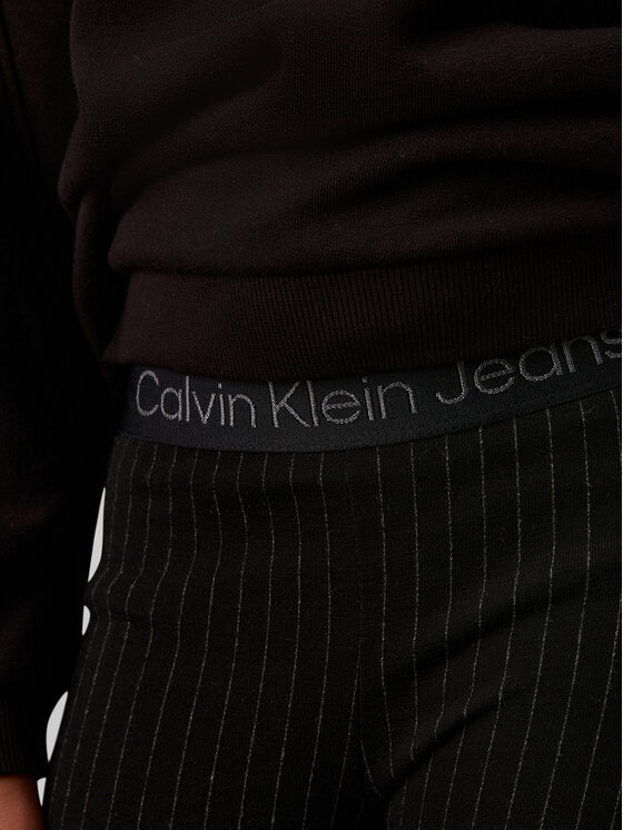 Calvin Klein Jeans Calvin Klein Jeans Pantaloni din material IG0IG02734 Negru Flare Fit