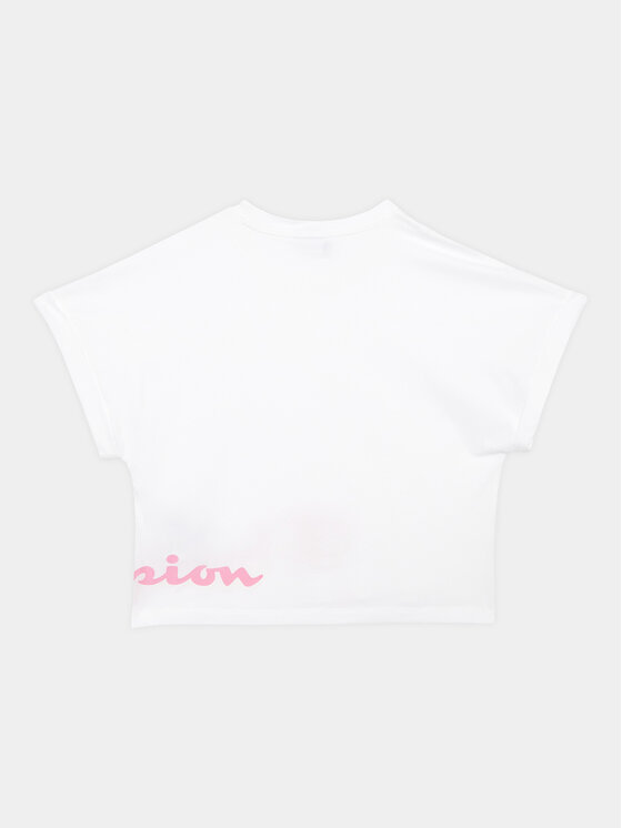 Champion Champion T-krekla un šortu komplekts 404624 Balts Regular Fit